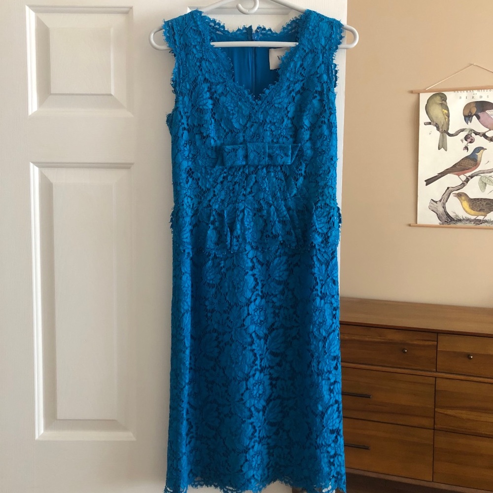 Valentino Lace Pattern Knee-Length Dress